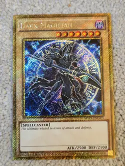 YUGIOH SECRET RARE Dark Magician MVP1-ENGV3 Ltd Edition - Image 1