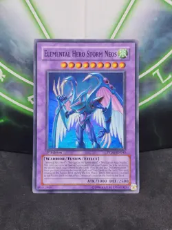 Yugioh Elemental Hero Storm Neos PTDN-EN043 Super Rare 1st Edition NM - Image 1