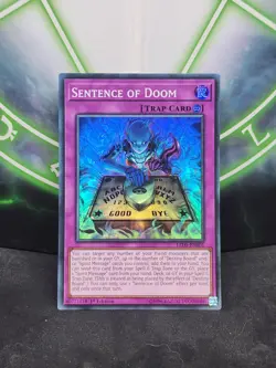 Yugioh Sentence of Doom LED5-EN005 Super Rare 1st Edition NM - Image 1