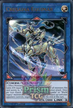 1st ed Crusadia Equimax ultra rare CYHO-EN044 Yugioh - Image 1