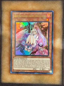 Yugioh Red Blossoms from Underroot DUDE-EN006 Ultra Rare 1st Ed NM - Image 1
