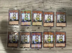 10x Yu-Gi-Oh! Rescue Rabbit And Neymar Jr eFootball Promo Cards NYCC 2025 Excl. - Image 1