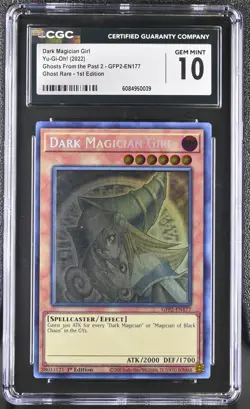 Dark Magician Girl GFP2-EN177 1st Edition Ghost Rare Yugioh CGC 10 Gem Mint *039 - Image 1