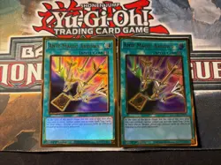 2x Anti-Magic Arrows - Premium Gold Rare 1st Edition MAGO-EN043 - NM - YuGiOh - Image 1