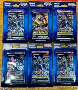 X6 Konami Yugioh Genesis Impact English 1st Edition 7-Card Blister Packs Sealed - Image 1