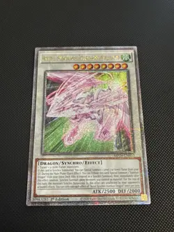 Yugioh! Accel Synchro Stardust Dragon MP24-EN030 Quarter Century Secret Rare NM - Image 1