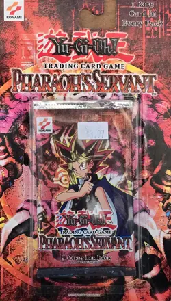 YuGiOh Pharaoh's Servant Blister Booster Pack Sealed Square Original Konami Read 53334289504 - Image 2
