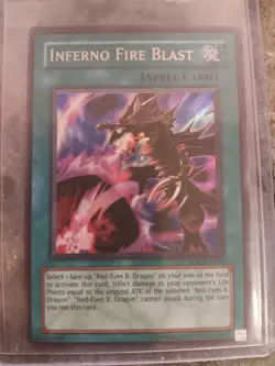 Yu-Gi-Oh Inferno Fire Blast SOD-EN042 Ultimate Rare Holo 1996 Konami - Image 1
