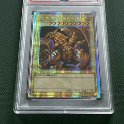 Yu-Gi-Oh! | The Winged Dragon of Ra PSA 9 Quarter Century Secret Rare LC01-EN003 - Image 3