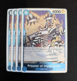 4x Prisoner of Impel Down OP16-042 English One Piece Card Game Bandai - Image 1