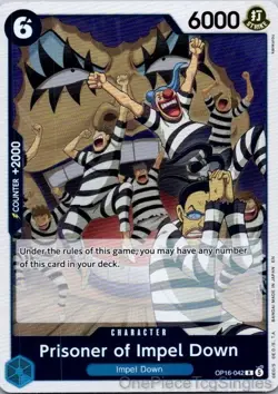 PRISONER OF IMPEL DOWN OP16-042 R THE TIME OF BATTLE ONE PIECE - Image 1