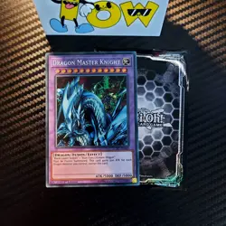 Yugioh Dragon Master Knight LCKC-EN065 1st edition Secret rare card - Image 1