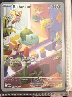 Bulbasaur Stellar Crown Illustration Card 143/142 NM Condition, English - Image 1