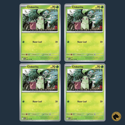 x4 Chikorita 008/132 Playset - Mega Evolution - Pokemon TCG - Image 2