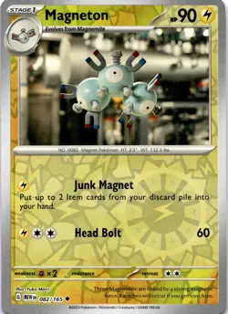 Pokemon Magneton 082/165 Scarlet & Violet 151 Reverse Holo Uncommon NM - Image 1