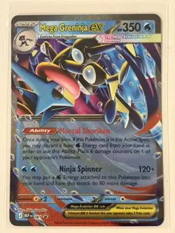 Pokemon TCG Mega Greninja Ex 081 - Black Star Promo New NM - Image 1