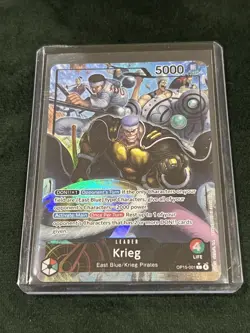OP15-001 Krieg Leader Alt Art Adventure on KAMI's Island One Piece TCG English - Image 1