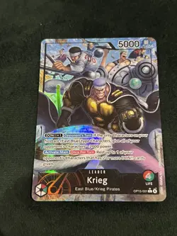 OP15-001 Krieg Leader Alt Art Adventure on KAMI's Island One Piece TCG English - Image 3