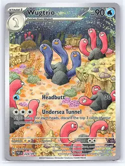 Wugtrio 224/091 - Pokemon - Paldean Fates - NM - Tetsu Kayama - Image 1