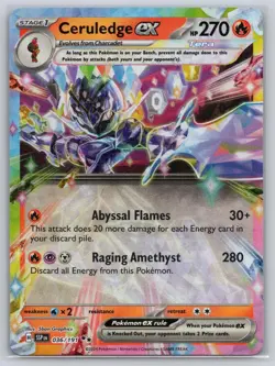 Ceruledge ex 036/191 - Pokemon - Surging Sparks - NM - 5ban Graphics - Image 1