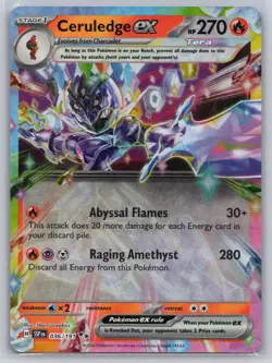 Ceruledge ex 036/191 - Pokemon - Surging Sparks - NM - 5ban Graphics - Image 1