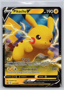 Pikachu V SWSH061 - Pokemon - Sword & Shield Promo - NM - Image 1