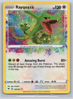 Rayquaza 138/185 - Pokemon - Vivid Voltage - NM - 5ban Graphics - Image 1