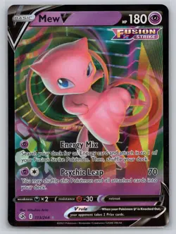 Mew V 113/264 - Pokemon - Fusion Strike - NM - Mitsuhiro Arita - Image 1