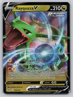 Rayquaza V 100/159 - Pokemon - Crown Zenith - NM - PLANETA Mochizuki - Image 1