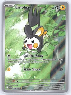 Emolga 112/086 - Pokemon - Black Bolt - NM - Tomomi Ozaki - Image 1
