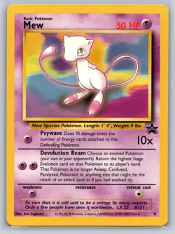 Mew 8 - Pokemon - Wizards Black Star Promos - NM - Ken Sugimori - Image 1