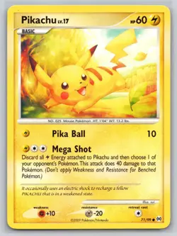 Pikachu 71/99 - Pokemon - Arceus - NM - - Image 1