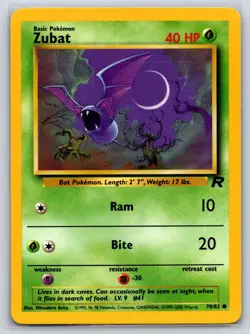 Zubat 70/82 - Pokemon - Team Rocket - NM - Mitsuhiro Arita - Image 1