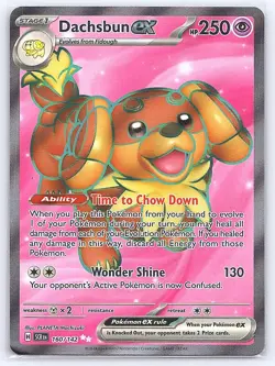 Dachsbun ex 160/142 - Pokemon - Stellar Crown - NM - PLANETA Mochizuki - Image 1