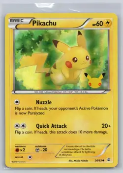 Pikachu 26/83 - Pokemon - Generations - NM - Atsuko Nishida - Image 1