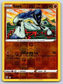 Sawk 081/172 Reverse Holo - Pokemon : Brilliant Stars - NM - Shinji Kanda - Image 1