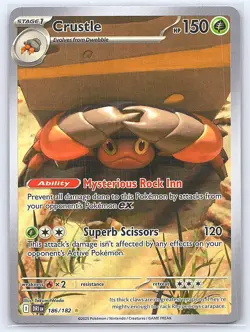 Crustle 186/182 - Pokemon - Destined Rivals - NM - Takumi Wada - Image 1