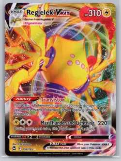 Regieleki VMAX 058/195 - Pokemon - Silver Tempest - NM - N-DESIGN Inc. - Image 1