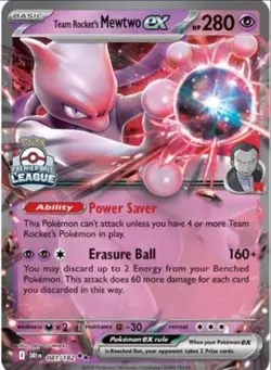 Team Rocket's Mewtwo ex 081/182 - Pokemon - Destined Rivals - NM - aky CG Works - Image 1