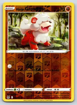 Hisuian Growlithe 083/196 Reverse Holo - Pokemon : Lost Origin - NM/M - Saitou - Image 1