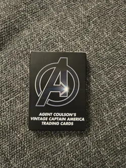 Avengers Trading Cards, Agent Coulson Vintage Captain America Set - Image 1