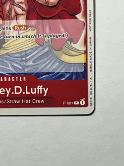 Monkey.D.Luffy P-001 One Piece Promotion Cards - Image 5