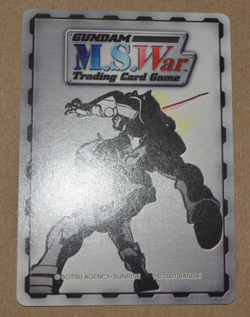GUNDAM MS WAR TCG 2001 BANDAI FOIL PROMO BF-P26 BOSTON MA. EVENT CARD NOT SEALED - Image 2