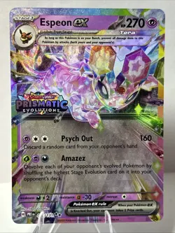 Espeon ex - (Prismatic Evolutions Stamp) 034/131 Miscellaneous Cards & Pokemon - Image 1