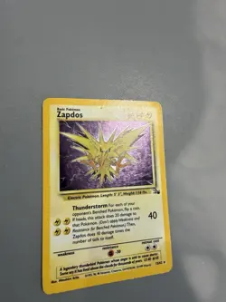 Zapdos 15/62 Original Holo Rare Fossil Set Pokemon Card 1999 WOTC TCG - Image 3