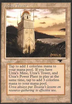 Urza's Tower (Shore) - Damaged / Poor MTG Antiquities - Image 1