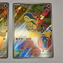 Pokemon TCG First Partners Illustrators Holo 3-Card Lot: Chikorita Totodile Cyn - Image 4