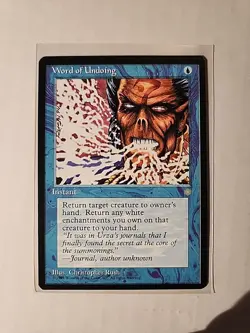 Word of Undoing - Ice Age - MTG Magic - Error Card - Miscut - Image 1