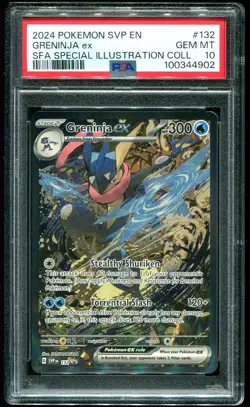 PSA 10 Greninja ex Special Illustration Promo 2024 Pokemon Card #132 - Image 1