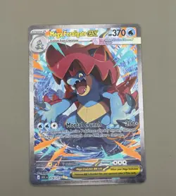 Mega Feraligatr EX 274/217 Full Art EX Holo Pokemon TCG Card - Image 3